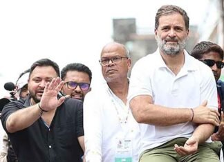 Congress marks 3rd anniversary of Rahul Gandhi concluding ‘Bharat Jodo Yatra’ in Srinagar Voter Adhikar Yatra Rahul Gandhi Tejashwi Yadav