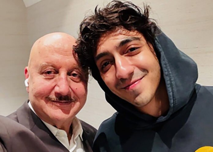 Anupam Kher meets Ahaan Panday