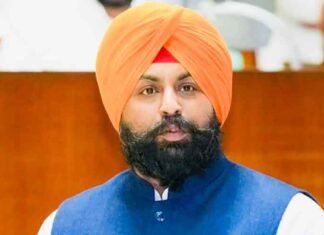 Harjot Singh Bains in Assembly