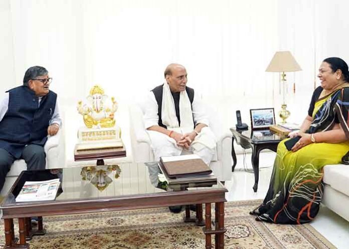 Kataria meet Rajnath Singh