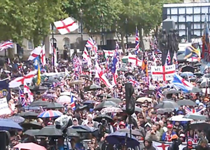 Massive anti-immigration rally rocks London