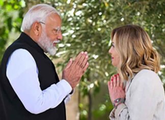 PM Modi With Italian Giorgia Meloni
