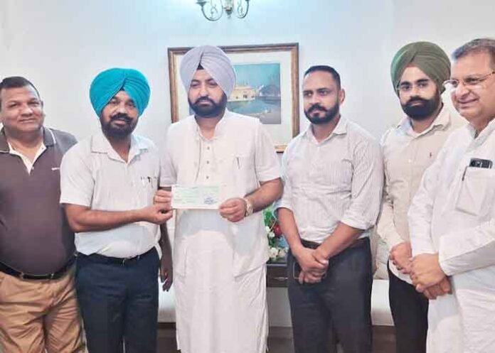 Punjab Revenue Officers Association Contributes