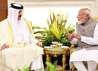 Sheikh Tamim bin Hamad Al Thani Amir of Qatar meet PM Modi
