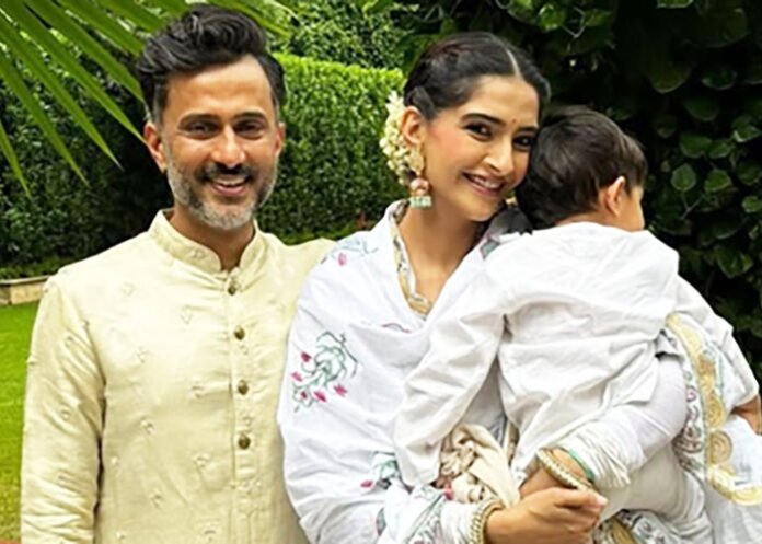 Sonam Kapoor Anand Ahuja with son Vayu