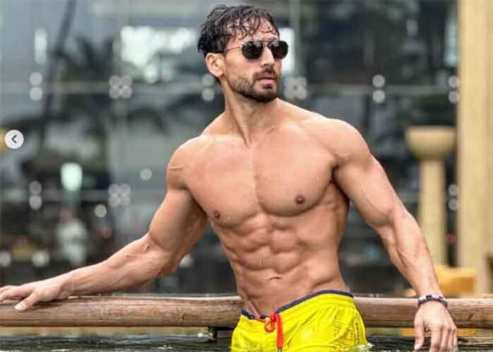 Tiger Shroff in pool