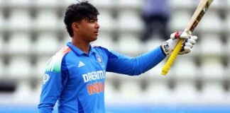 Vaibhav Suryavanshi celebrates century