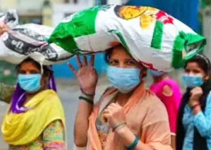 Woman Official Paraded With Garland for Ration