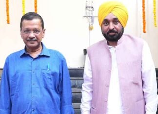 CM Bhagwant Singh Mann and Arvind Kejriwal