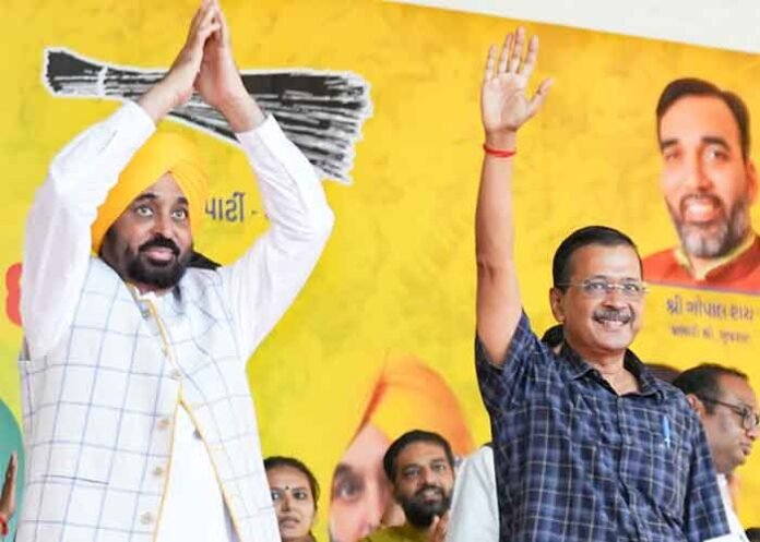 CM Mann Arvind Kejriwal Campaign AAP