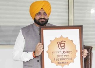 350th Martyrdom Anniversary of Sri Guru Tegh Bahadur Ji: Light and Sound Shows to be organized in Amritsar, Ferozepur, SAS Nagar and Sangrur on Nov 11: Tarunpreet Singh Sond Tarunpreet Sond on Martyrdom Anniversary