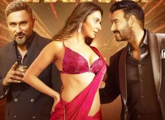 Yo Yo Honey Singh with Ajay Devgn in Jhoom Sharaabi