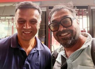 Anurag Kashyap beams with joy as he meets his ‘hero’ Rahul Dravid on a flight Anurag Kashyap meet Rahul Dravid