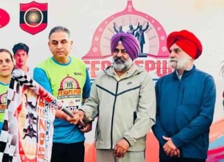 Border Marathon In Ferozepur Ignites Patriotic Fervour , Pays Tribute to Martyrs & Fight Drug Menace