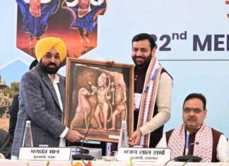 CM Mann Reiterates Claim on Chandigarh, Punjab University, River Water Before Union Home Minister Amit Shah