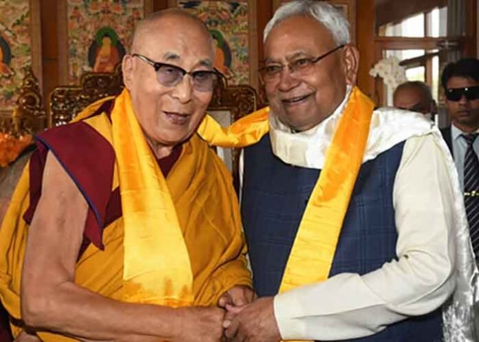 Dalai Lama Nitish Kumar