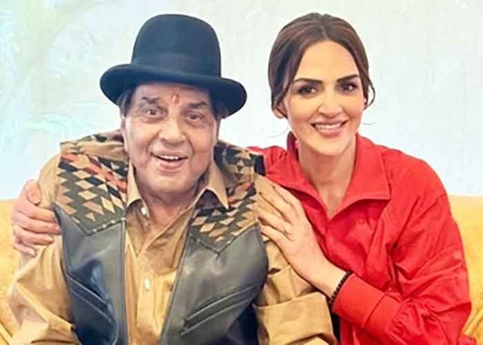 Esha Deol with dad Dharmendra
