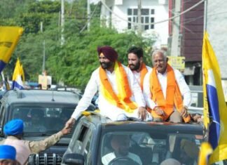 Grand Show of Strength by ‘AAP’ in Tarn Taran : Cabinet Ministers Lead Roadshow in Support of Harmeet Singh Sandhu, Opposition Demoralized