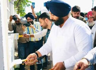 Sri Anandpur Sahib Adorns White For Sri Guru Tegh Bahadur Ji’s 350th Martyrdom Anniversary Harjot Bains white paint on Sri Anandpur Sahib