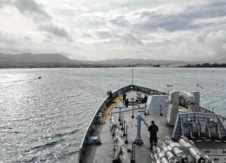 INS Sahyadri docks at Guam for Malabar-2025, showcases India’s naval strength amid strained India-US ties
