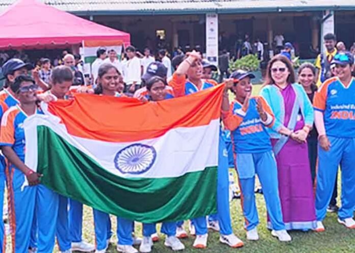 Indian Womens T20 World Cup Cricket team for Blind