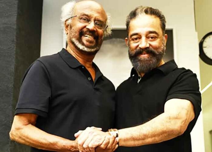 Kamal Haasan with Rajinikanth