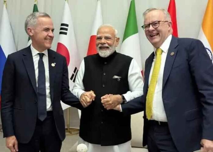 Mark Carney PM Modi Anthony Albanese
