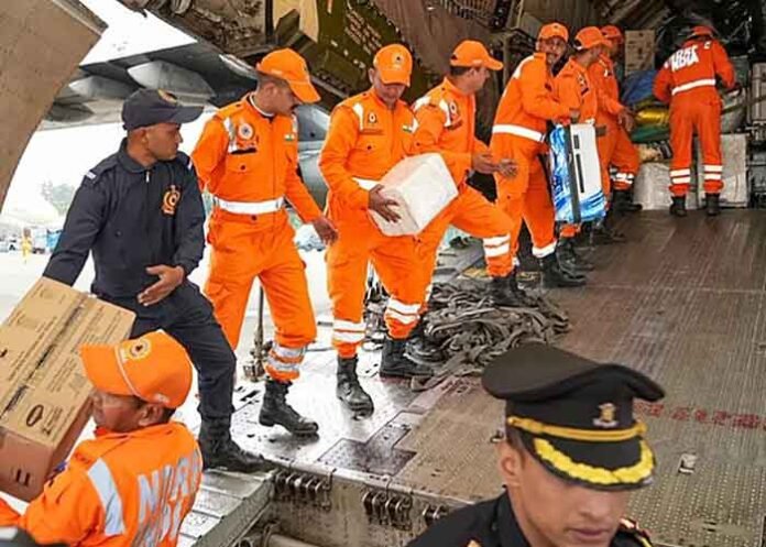 NDRF Personnel After Cyclone Ditwah