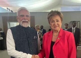 PM Modi meets IMF Chief Kristalina Georgieva