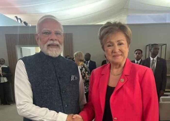 PM Modi meets IMF Chief Kristalina Georgieva