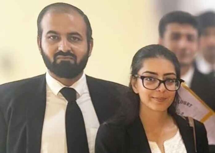 Pakistani human rights lawyers Imaan Mazari and Hadi Chattha