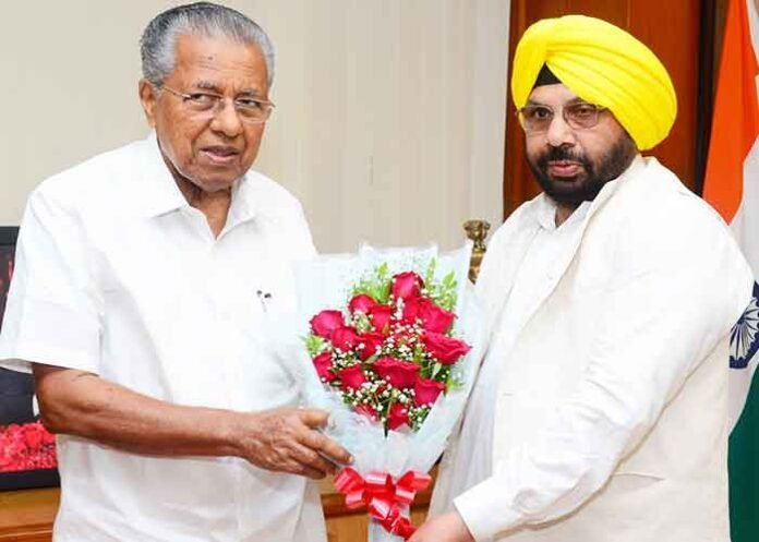 Punjab Minister ETO Invites Kerala CM