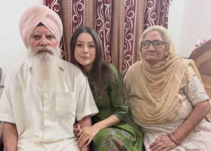 Shehnaaz Gill picture with grandparents
