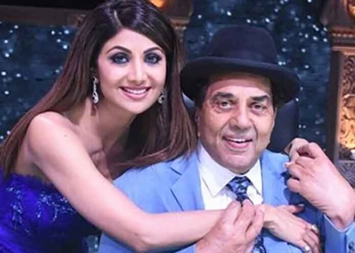 Shilpa Shetty with Dharmendra