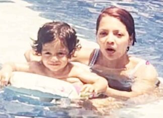 Ahaan Panday posts cute throwback pool moment with mom Deanne on her birthday Ahaan Panday throwback with mom Deanne