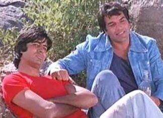 Amitabh Bachchan Dharmendra Deol old pic