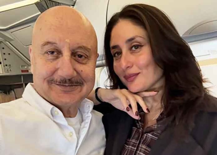 Anupam Kher with Kareena Kapoor