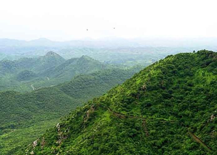 Aravalli mountain hills range