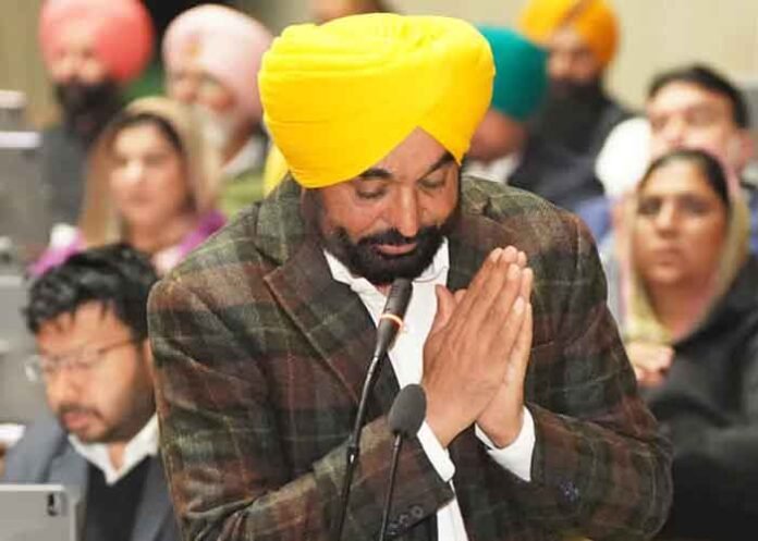 CM Mann in Punjab Assembly