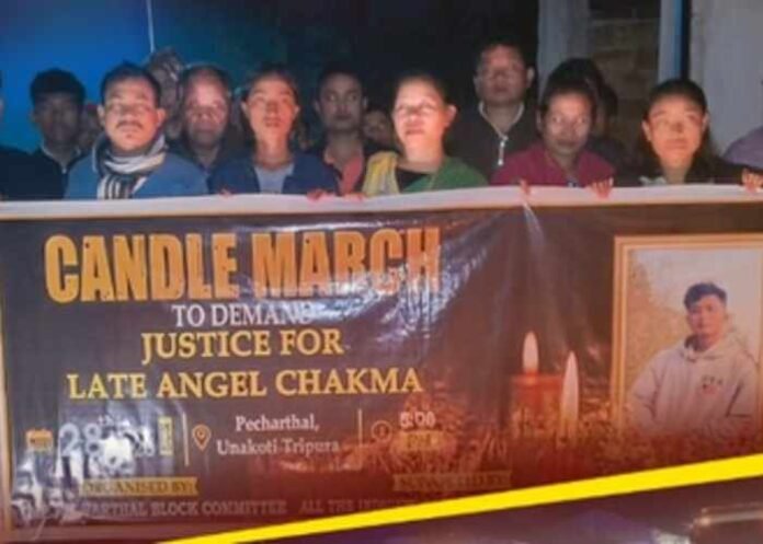 Candle march demands justice for Tripura student killed in Dehradun