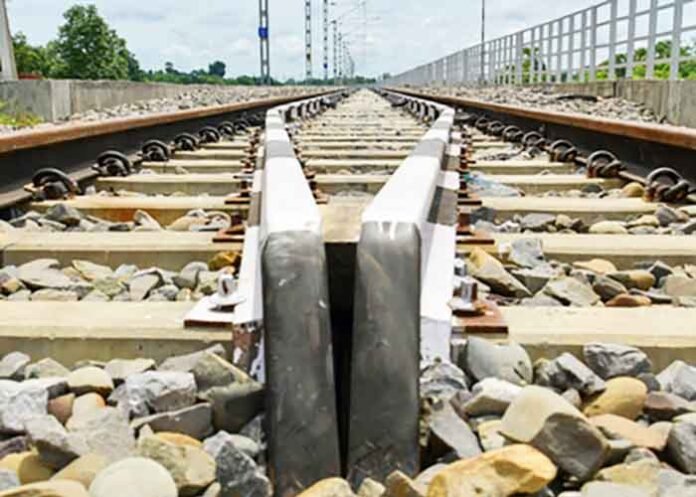 Grinding stone found on railway track