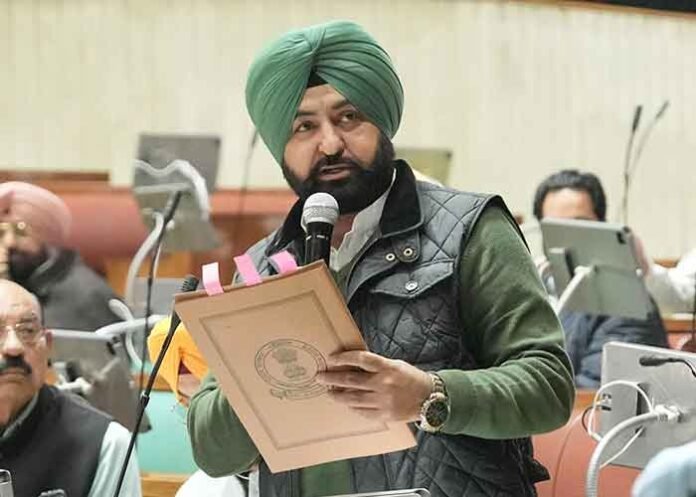 Hardeep Mundian in Punjab Vidhan Sabha