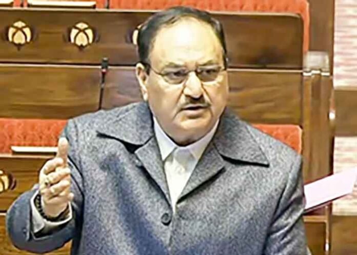 JP Nadda in Lok Sabha