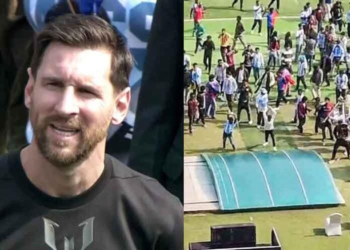 Lionel Messi vandalism in Kolkata
