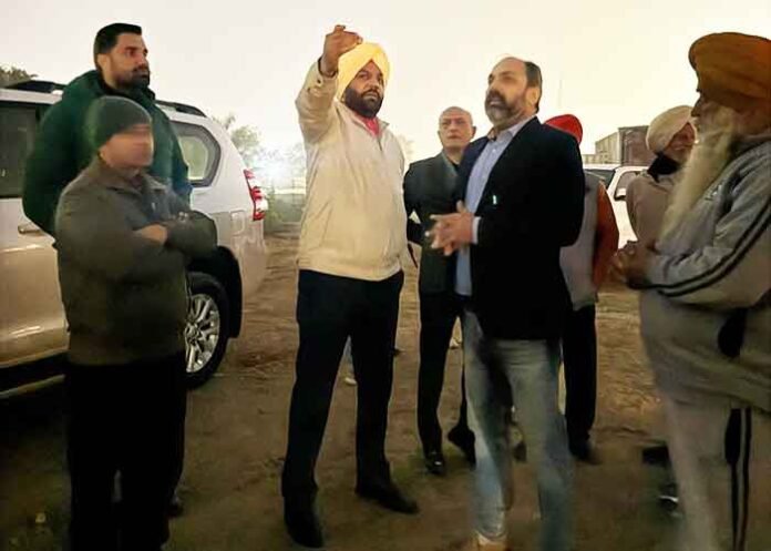 MP Gurjeet Singh Aujla inspects Loharka Road flyover