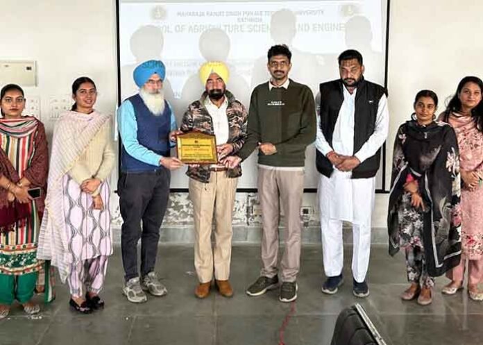 MRSPTU organizes inspiring lecture on agri-entrepreneurship