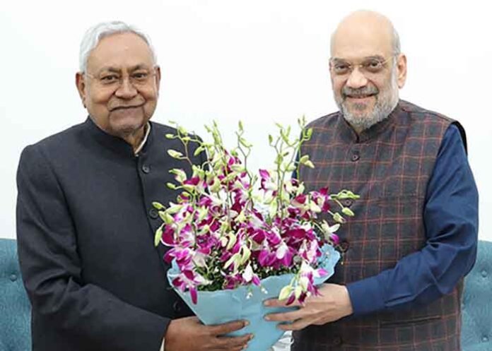 Nitish Kumar meets HM Amit Shah