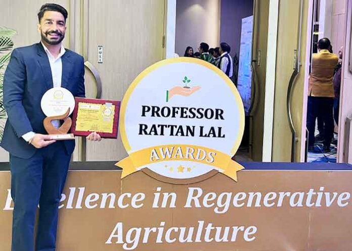 PAU Dr Opinder Singh Sandhu wins Professor Rattan Lal Award