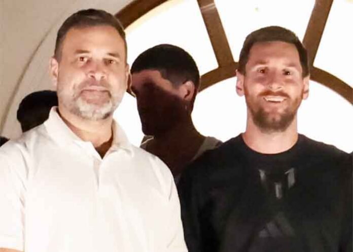 Rahul Gandhi meet Lionel Messi