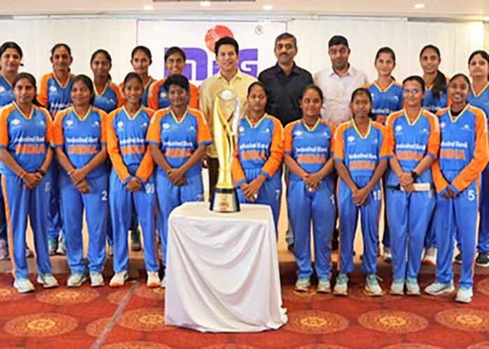 Sachin Tendulkar meets T20 blind womens World Cup